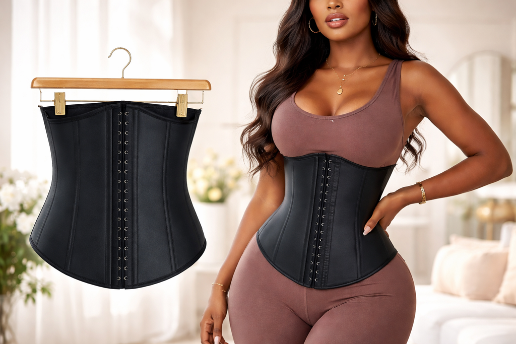 25 steel bone bbl waist trainer Body Shaper for Women Tummy Gaine Latex Workout