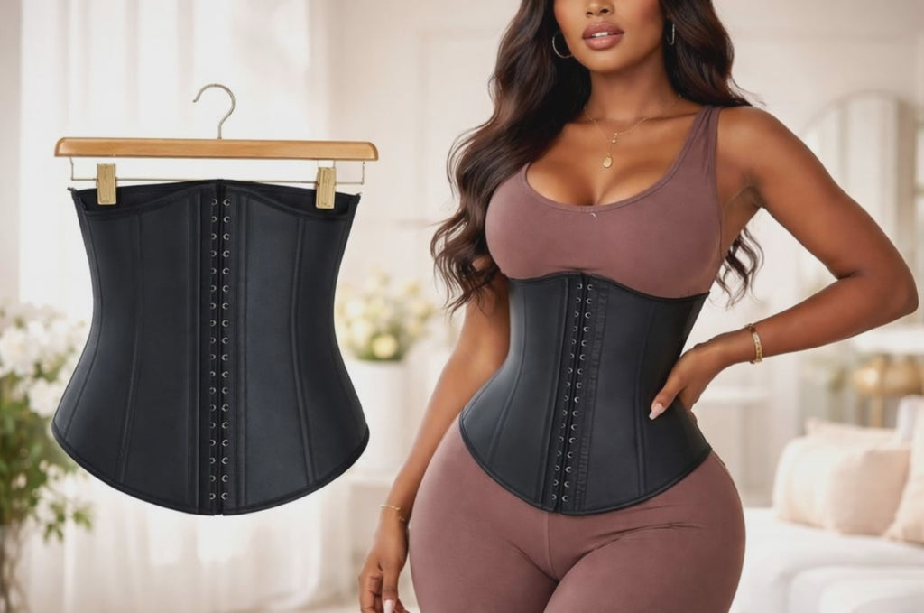 25 steel bone bbl waist trainer Body Shaper for Women Tummy Gaine Latex Workout