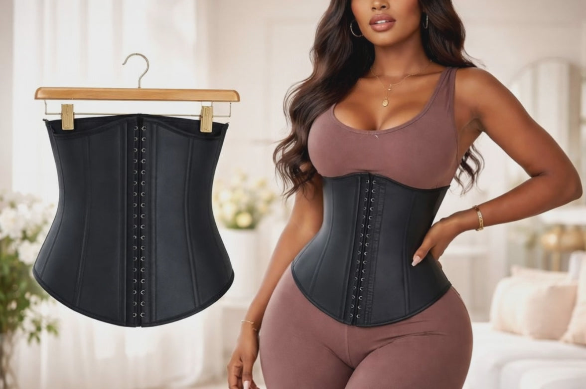 25 steel bone bbl waist trainer Body Shaper for Women Tummy Gaine Latex Workout
